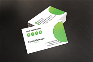 Business Card Design by Ron Mickey for Green Force Electric | Design: #3110620