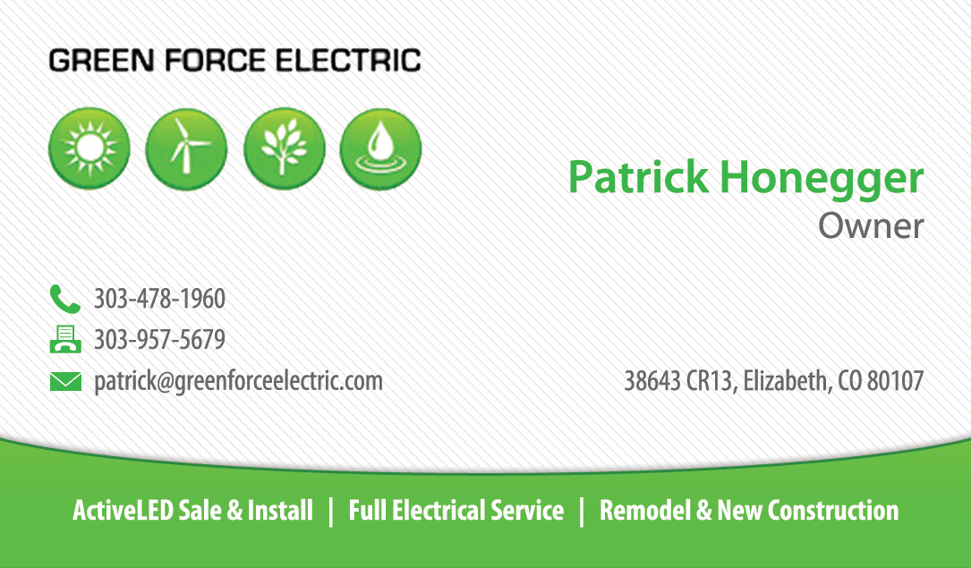 Diseño de Tarjeta de Presentación por Totemic Studio para Green Force Electric | Diseño #3113991
