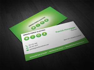 Business Card Design by Totemic Studio for Green Force Electric | Design: #3114005