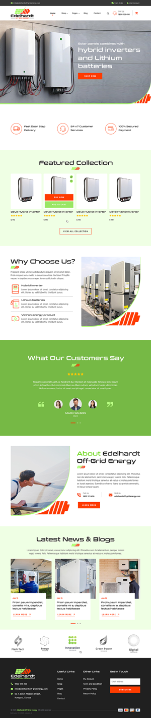 Web Design par sai.designer87 pour Edelhardt | Design : #34699972