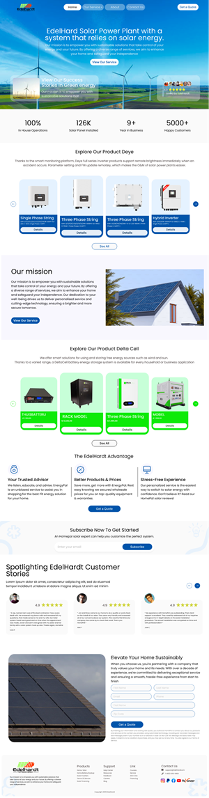 Diseño Web por Taufik H para Edelhardt | Diseño #34684913