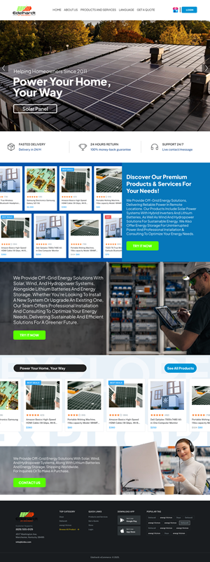Web Design par Taufik H pour Edelhardt | Design : #34684960