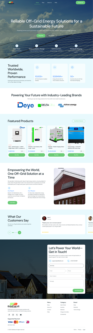 Web Design par Taufik H pour Edelhardt | Design : #34685047