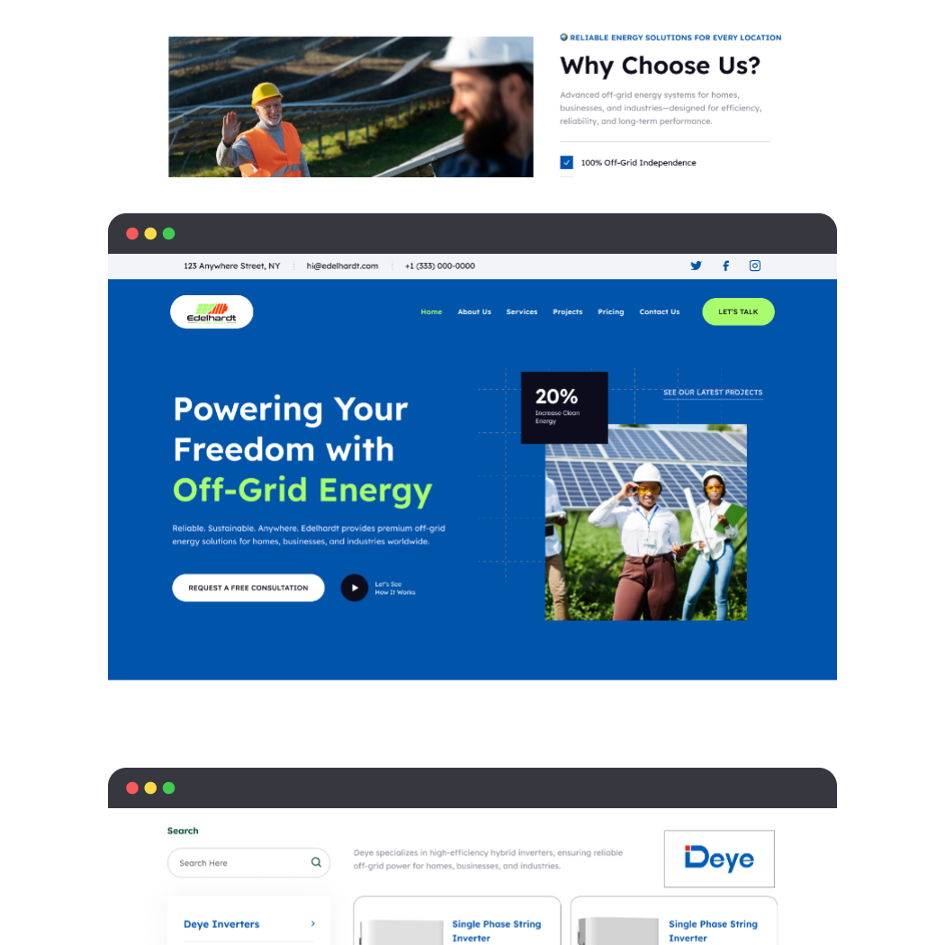 Web Design by Taufik H for Edelhardt | Design #34685121