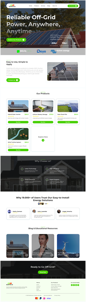 Web Design par Taufik H pour Edelhardt | Design : #34685166