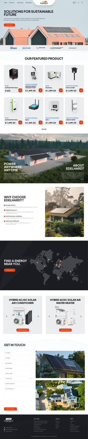 Web Design par Taufik H pour Edelhardt | Design : #34685198