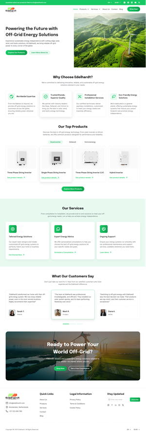 Web Design par Taufik H pour Edelhardt | Design : #34685236