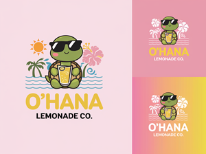 Tropical and hawaiian themed fresh squeezed lemonade trailer, tropical colors