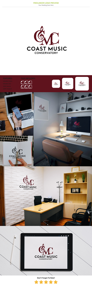 Design de Logo par VectorForge pour Coast Music Conservatory | Design : #34687215