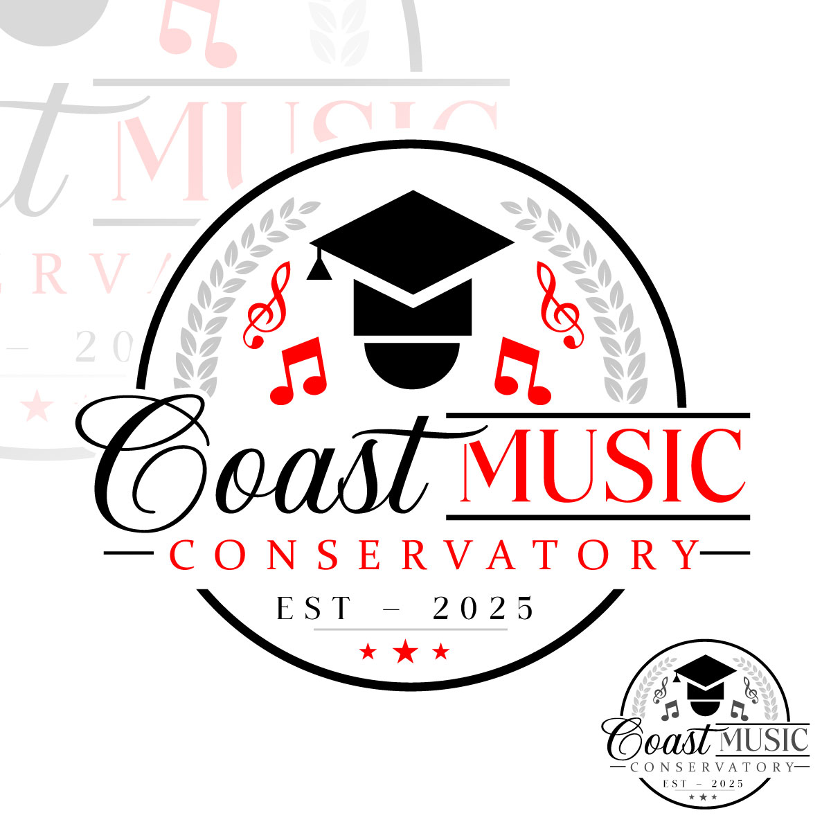 Logo Design by Suvendu.S for Coast Music Conservatory | Design #34724394