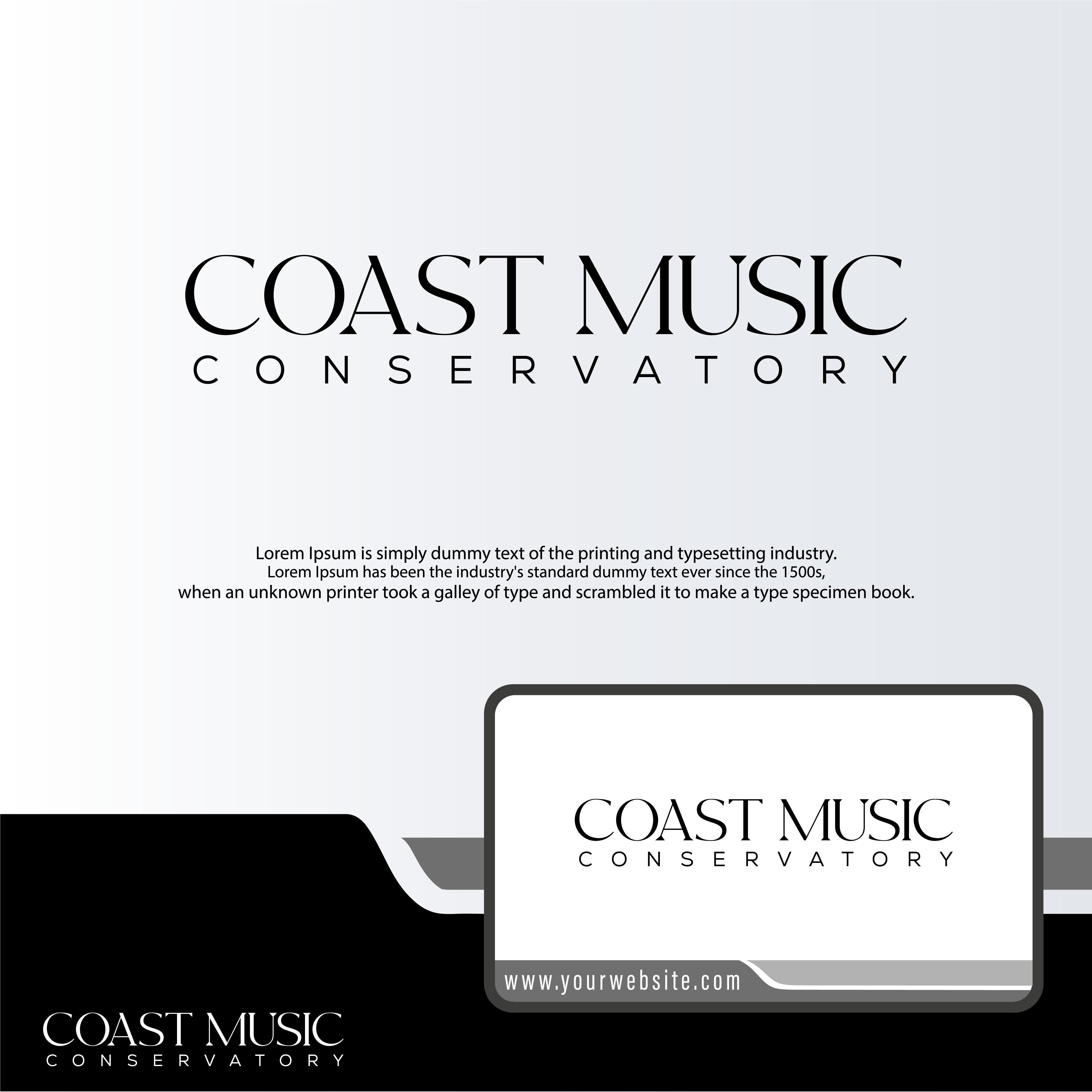Logo Design by sengkuat for Coast Music Conservatory | Design #34696028