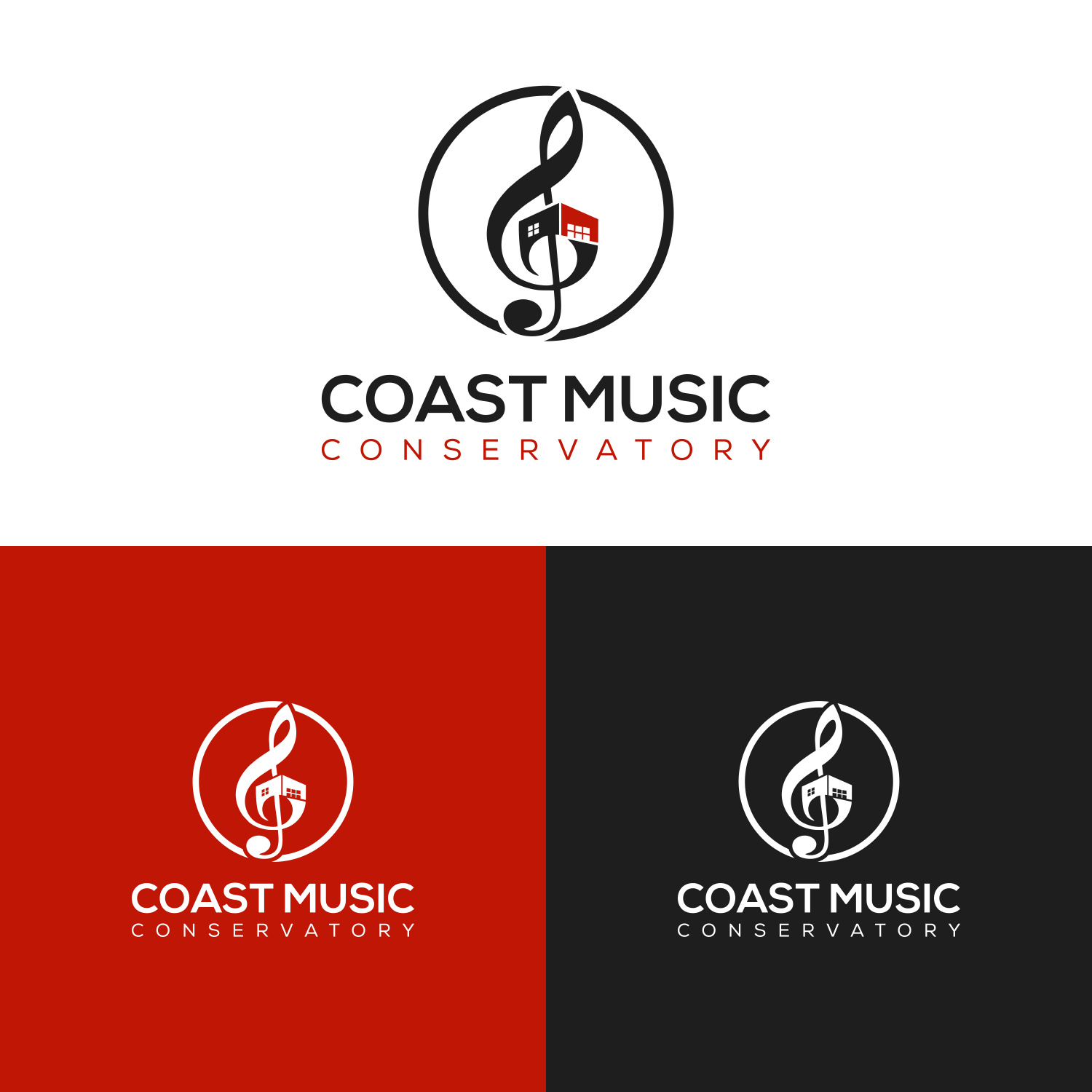 Diseño de Logo por anak hits para Coast Music Conservatory | Diseño #34687961
