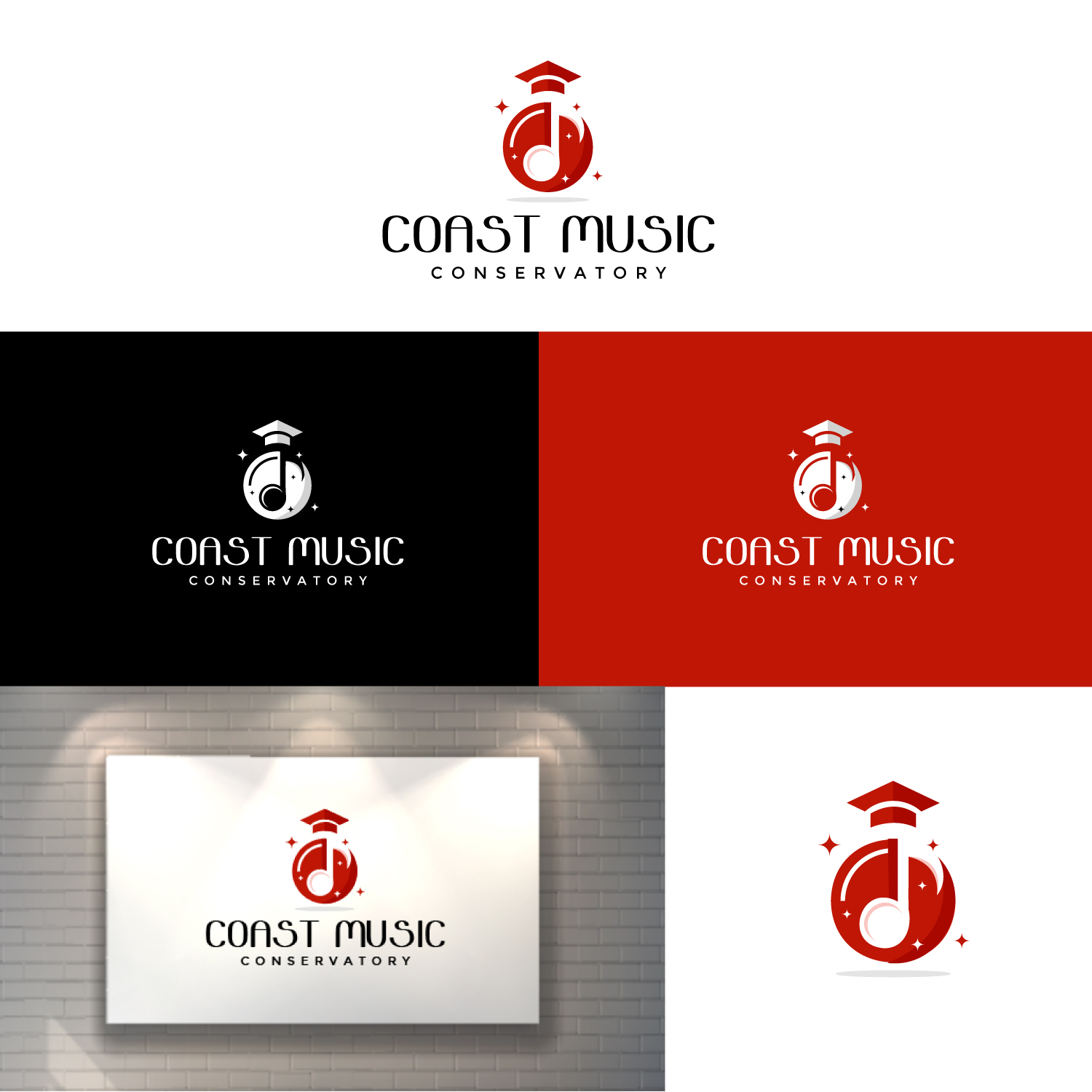Logo Design by Global tech for Coast Music Conservatory | Design #34697800
