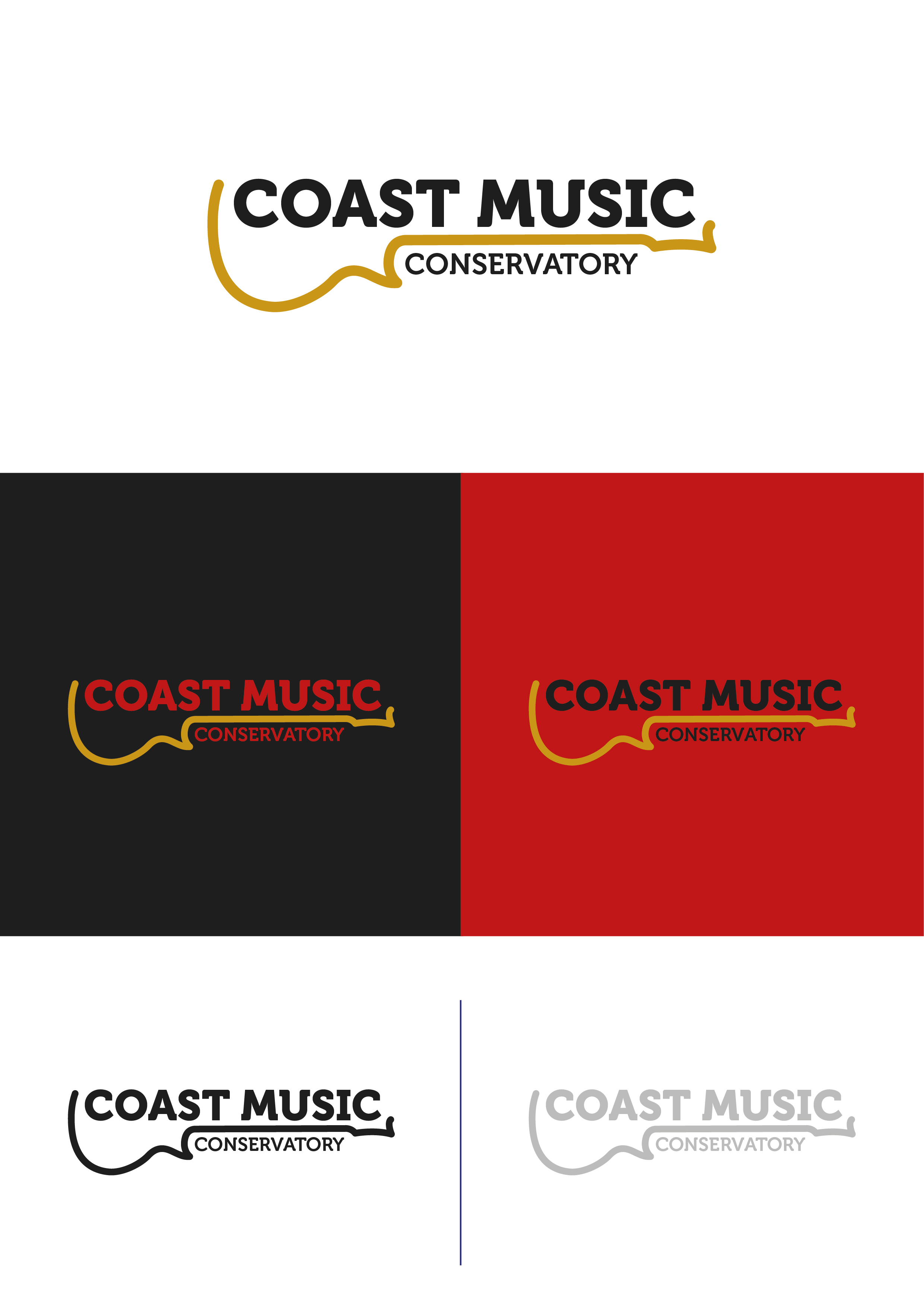 Logo Design by Rodrigo Moreno for Coast Music Conservatory | Design #34720175