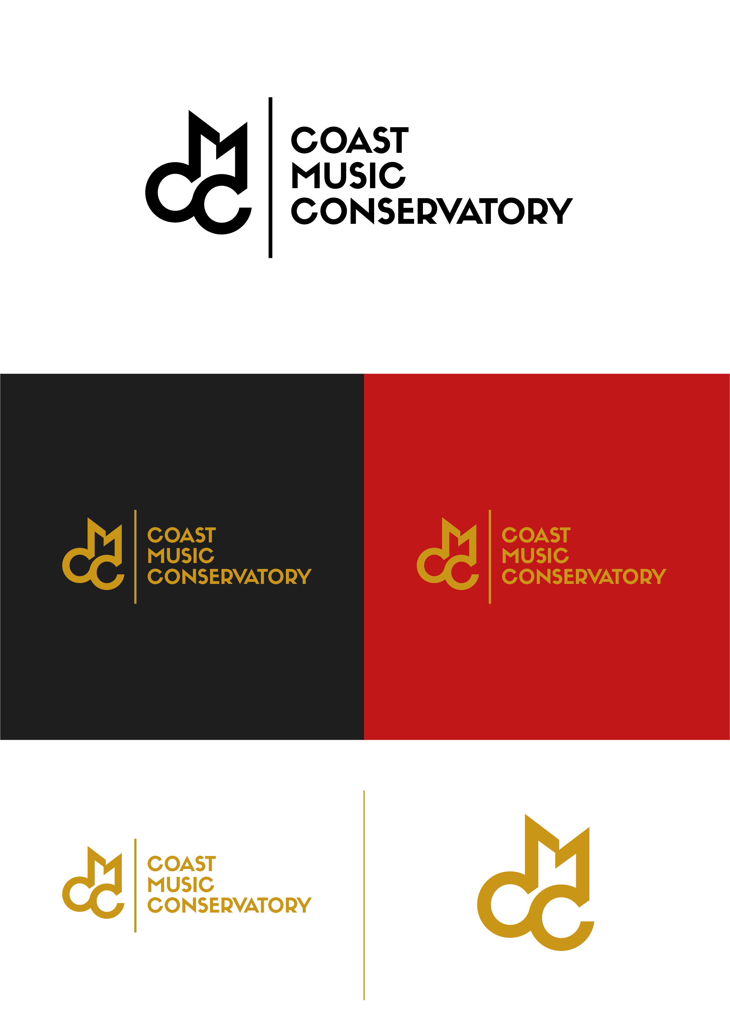 Diseño de Logo por Rodrigo Moreno para Coast Music Conservatory | Diseño #34722366