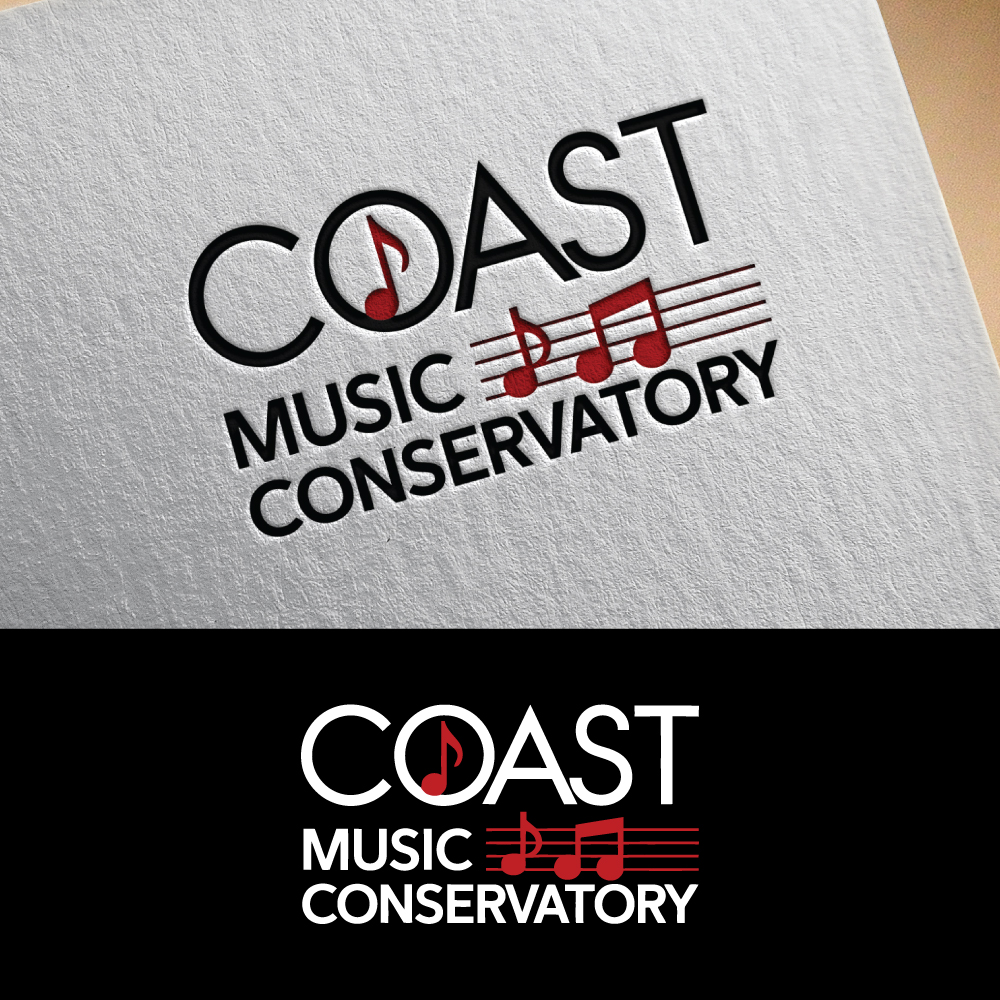 Logo Design by rehan15 for Coast Music Conservatory | Design #34701954