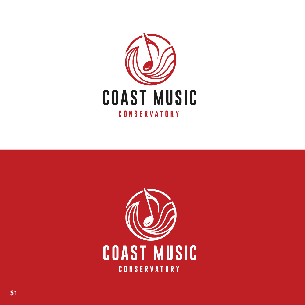 Logo Design by Sujit Banerjee for Coast Music Conservatory | Design #34690701