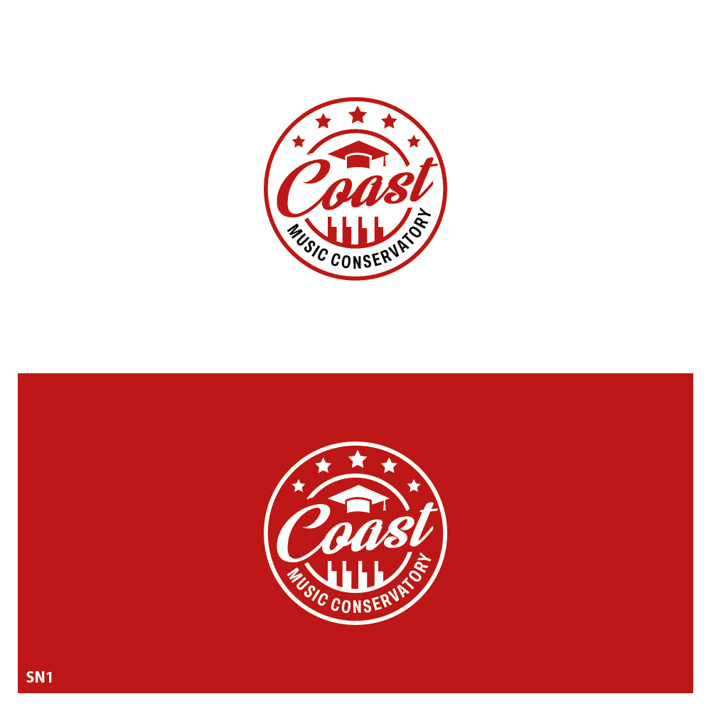 Logo Design by Sujit Banerjee for Coast Music Conservatory | Design #34690704