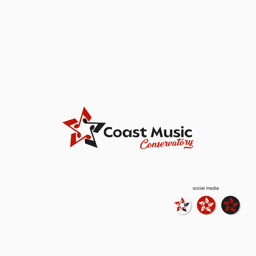 Logo Design by gray mind for Coast Music Conservatory | Design #34733884