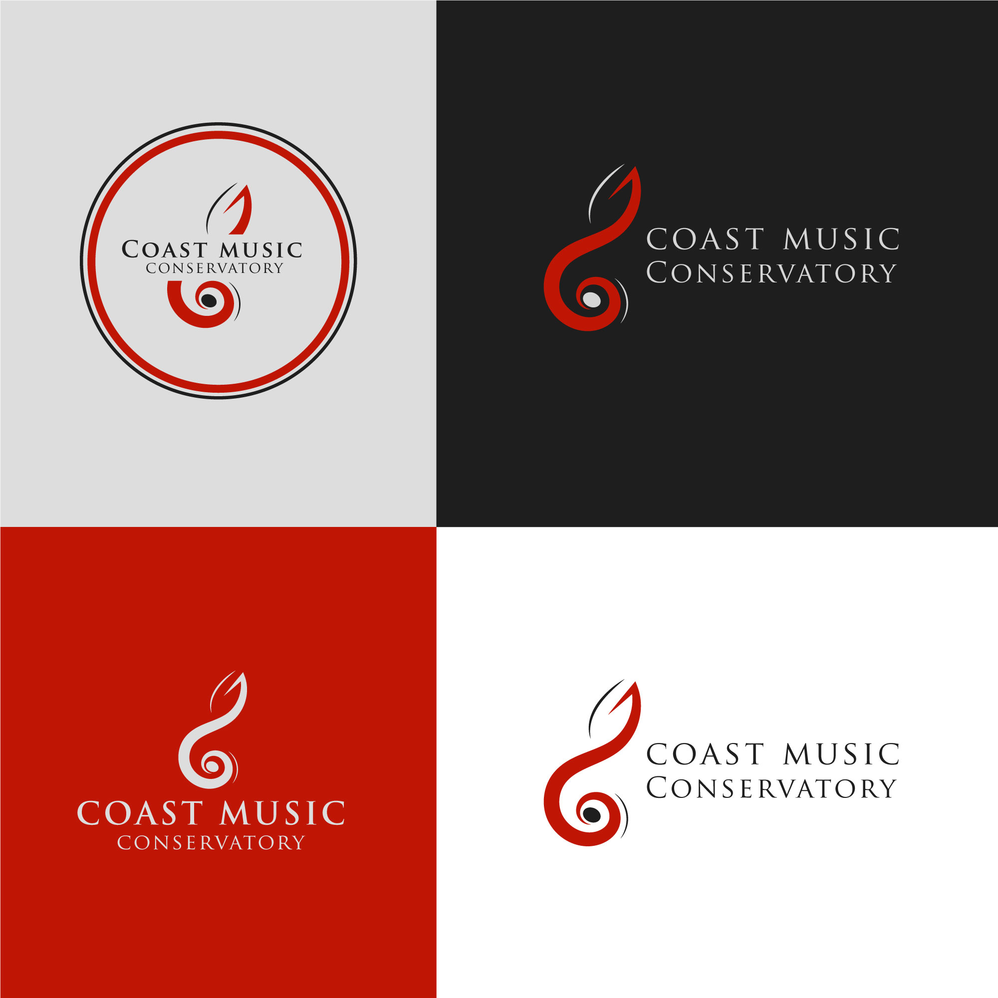 Logo Design by Jarry199776 for Coast Music Conservatory | Design #34709032