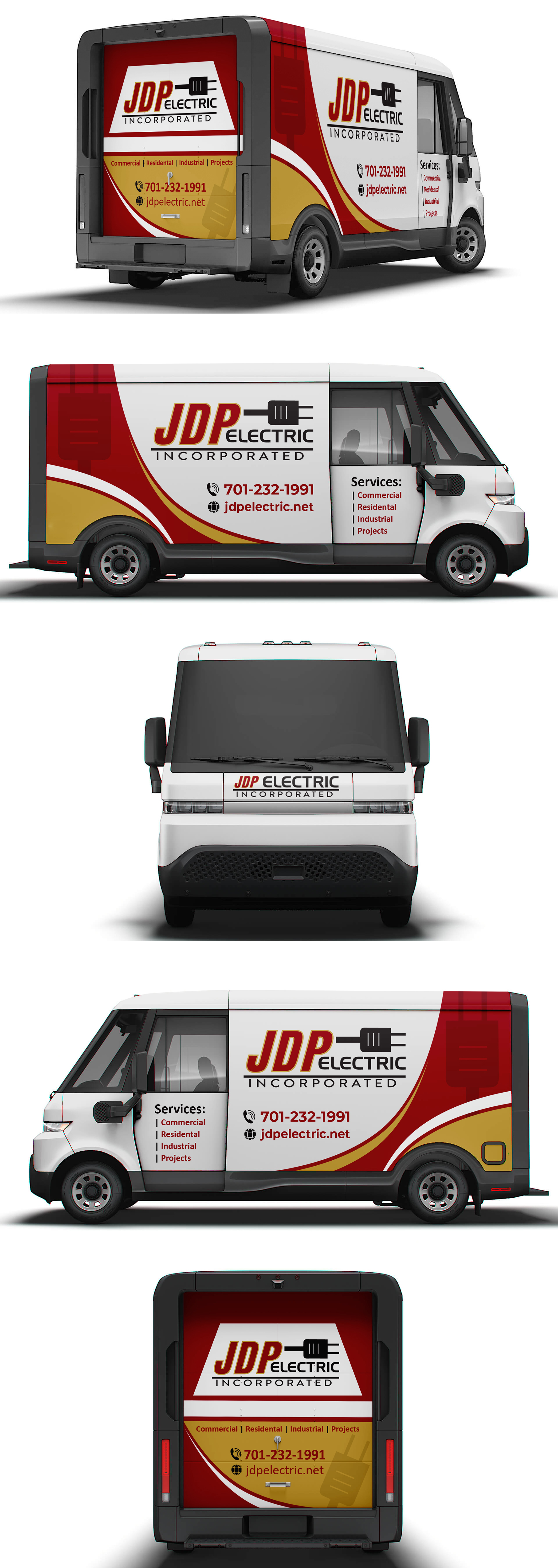 Diseño de Rotulación de Vehículo por ANGGI MAULANA PRAKOSO para JDP Electric | Diseño #34718124