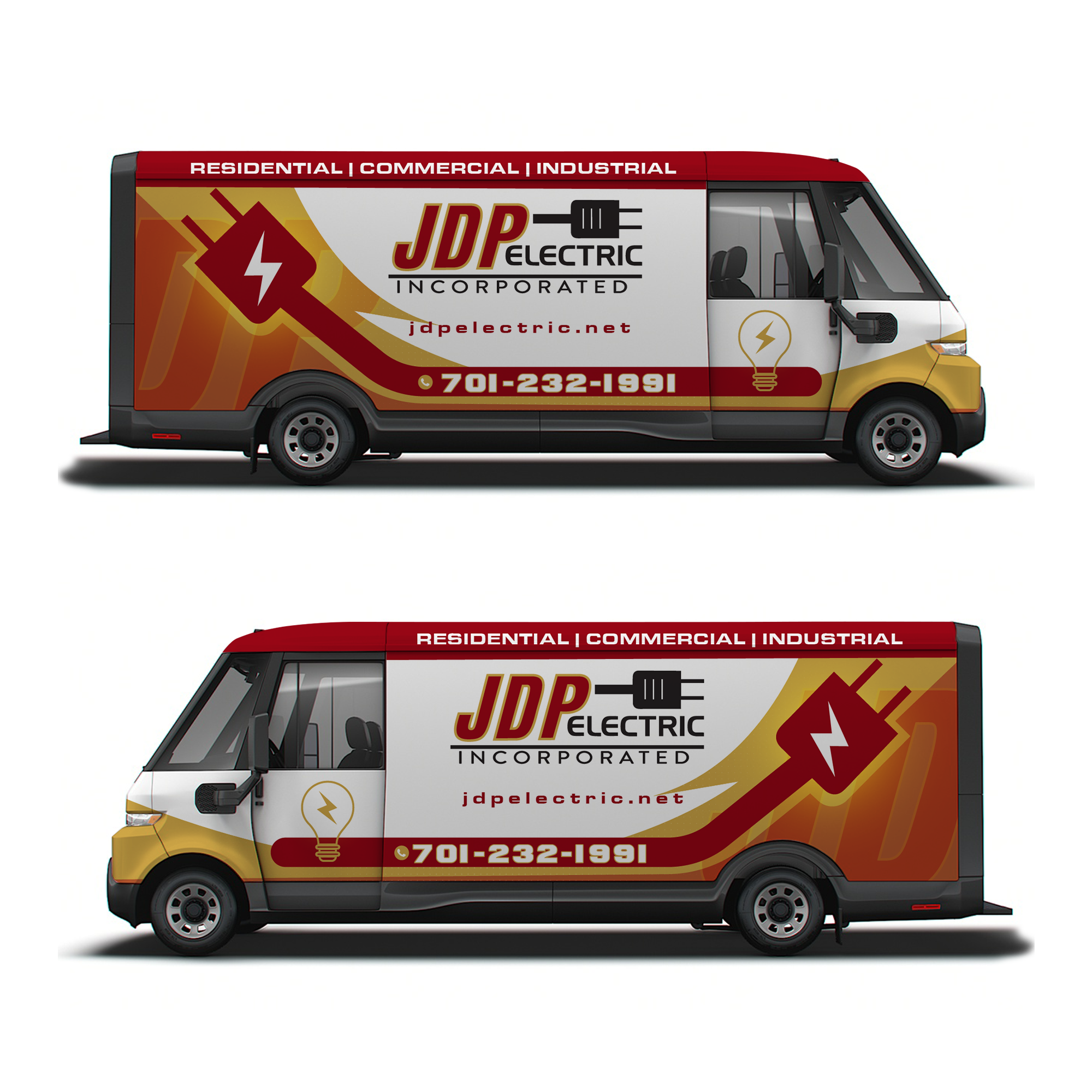 Car Wrap Design by 123graphics for JDP Electric | Design #34684300