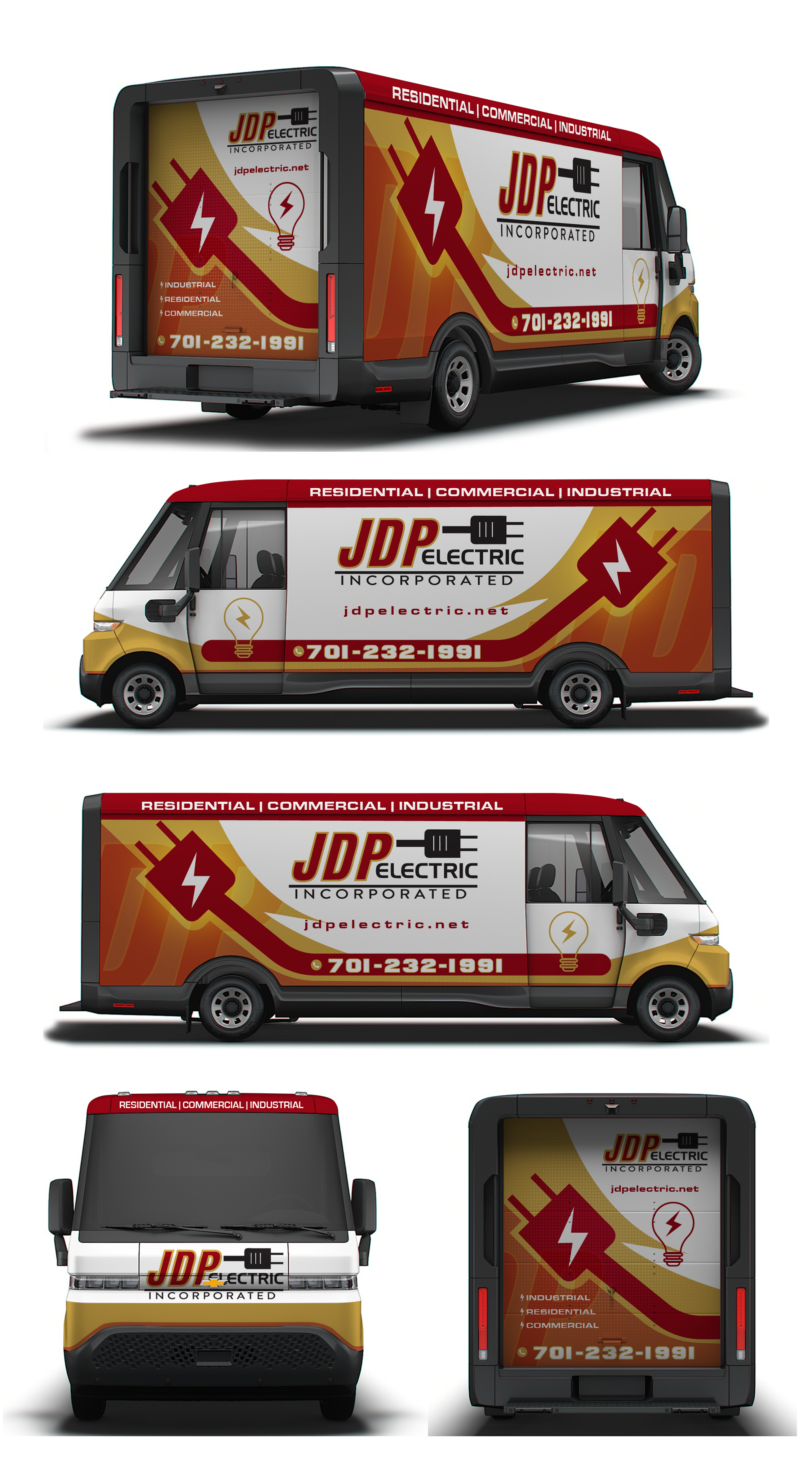 Car Wrap Design by 123graphics for JDP Electric | Design #34689603