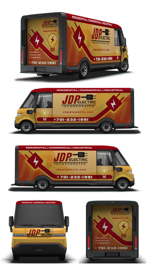 Car Wrap Design by 123graphics for JDP Electric | Design: #34689609