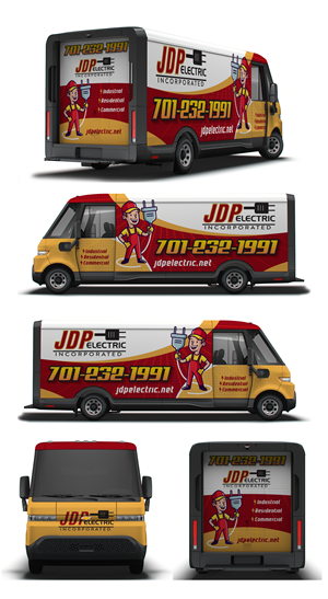 Car Wrap Design by 123graphics for JDP Electric | Design: #34696462