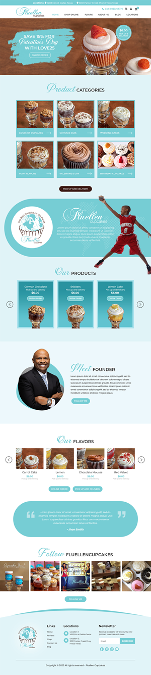 Web Design by MAHABA for Fluellen Cupcakes | Design: #34683691
