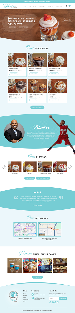 Web Design by MAHABA for Fluellen Cupcakes | Design: #34685302