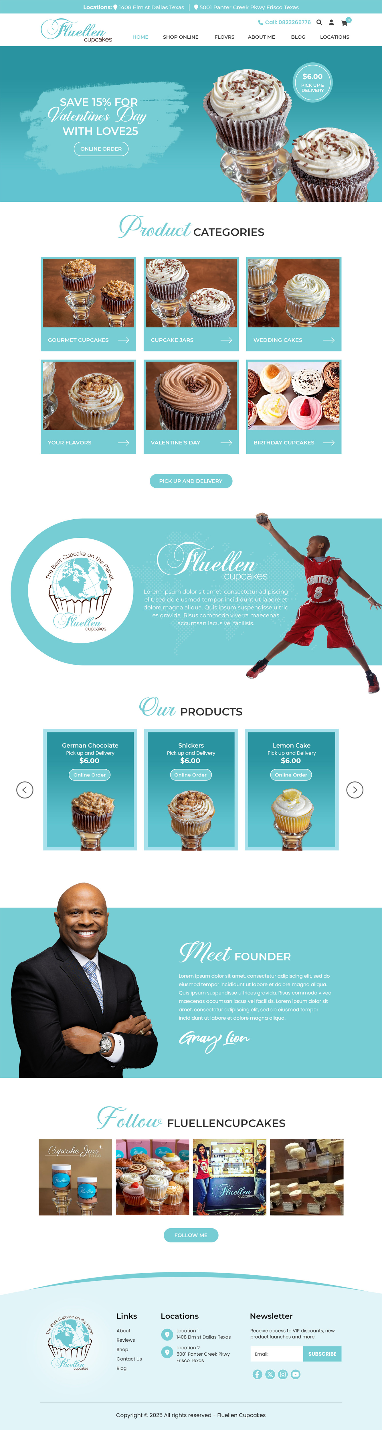 Web Design by MAHABA for Fluellen Cupcakes | Design #34687654