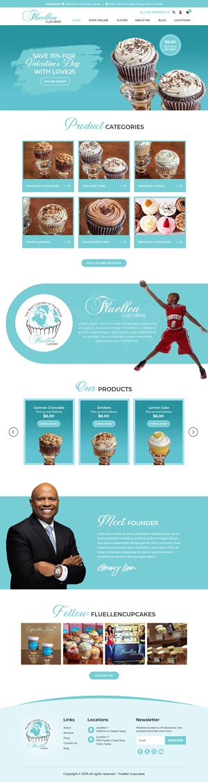 Web Design by MAHABA for Fluellen Cupcakes | Design: #34687654