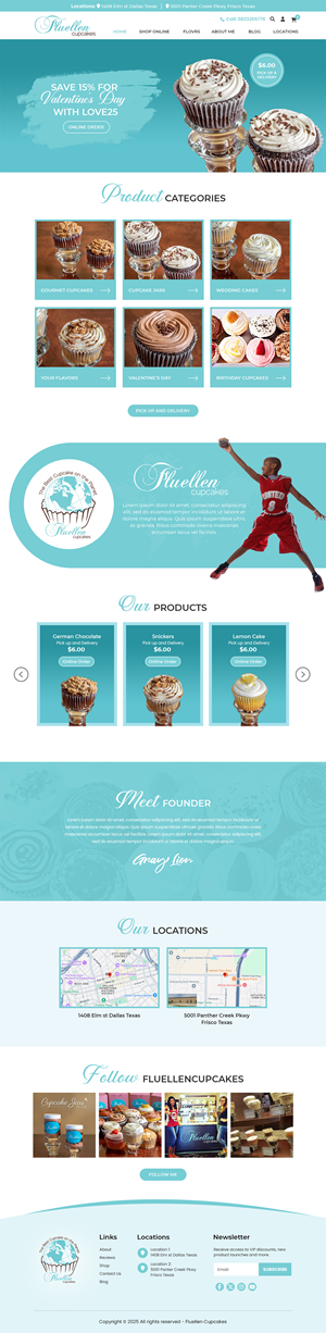 Web Design by MAHABA for Fluellen Cupcakes | Design: #34695520