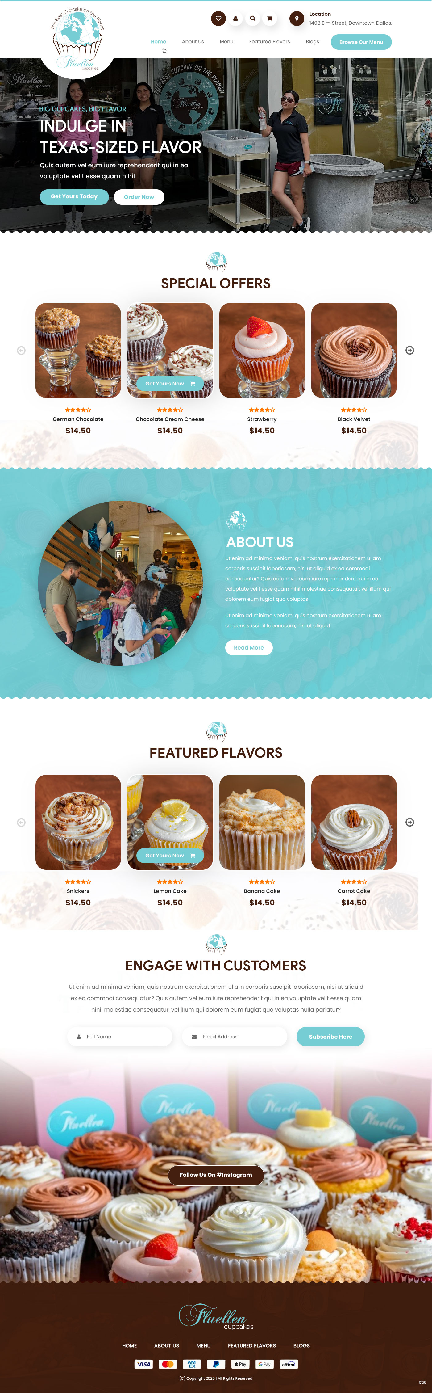 Web Design by pb for Fluellen Cupcakes | Design #34692714