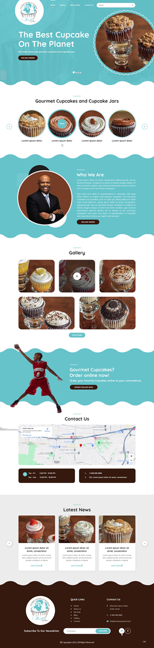Web Design by pb for Fluellen Cupcakes | Design: #34692715