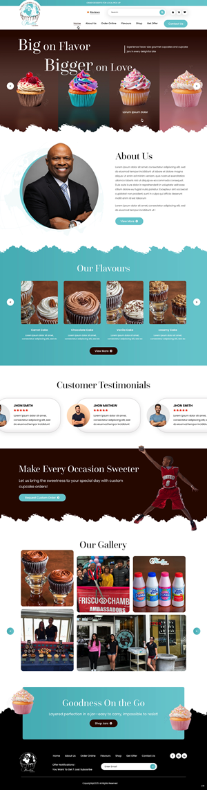Web Design by pb for Fluellen Cupcakes | Design: #34692718