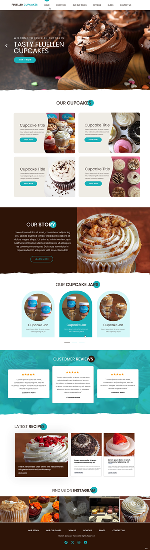 Web Design by pb for Fluellen Cupcakes | Design: #34692731