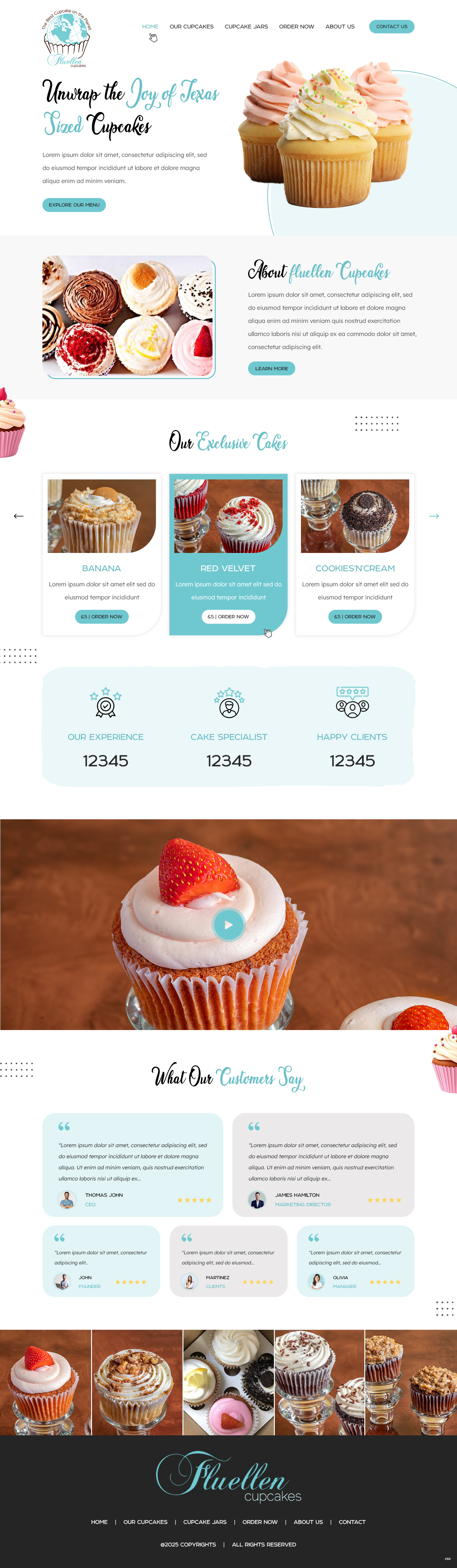 Web Design by pb for Fluellen Cupcakes | Design #34692736