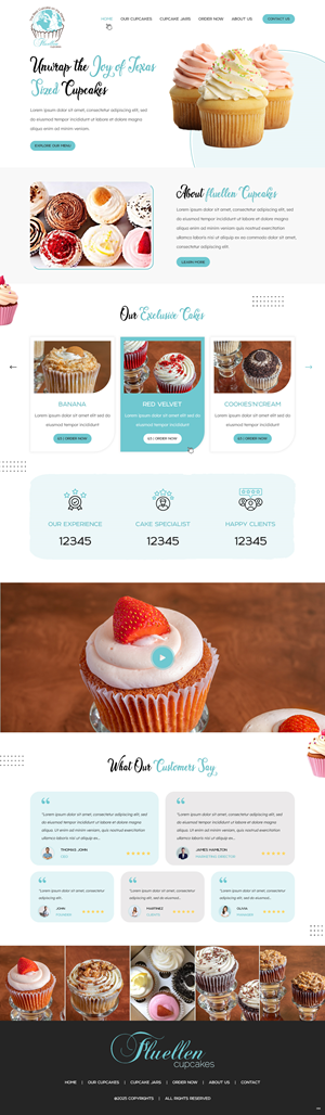 Web Design by pb for Fluellen Cupcakes | Design: #34692736