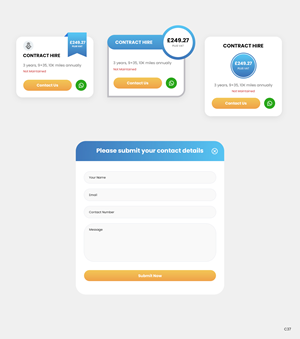 Web Design by pb for all vehicle contracts | Design: #34699106