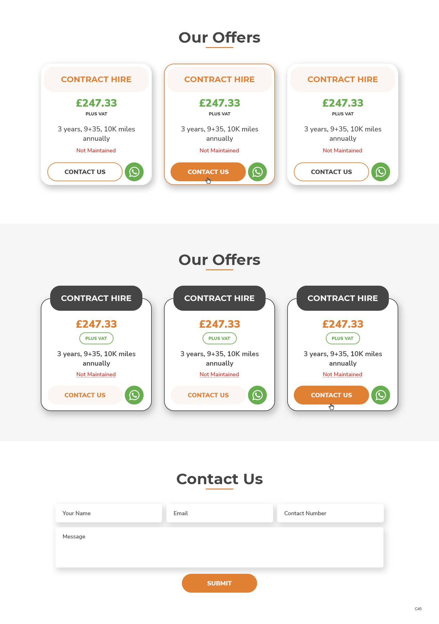 Web Design by pb for all vehicle contracts | Design #34699110