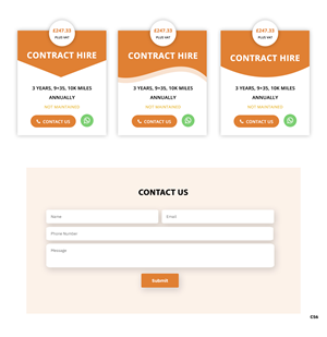 Web Design by pb for all vehicle contracts | Design: #34699140