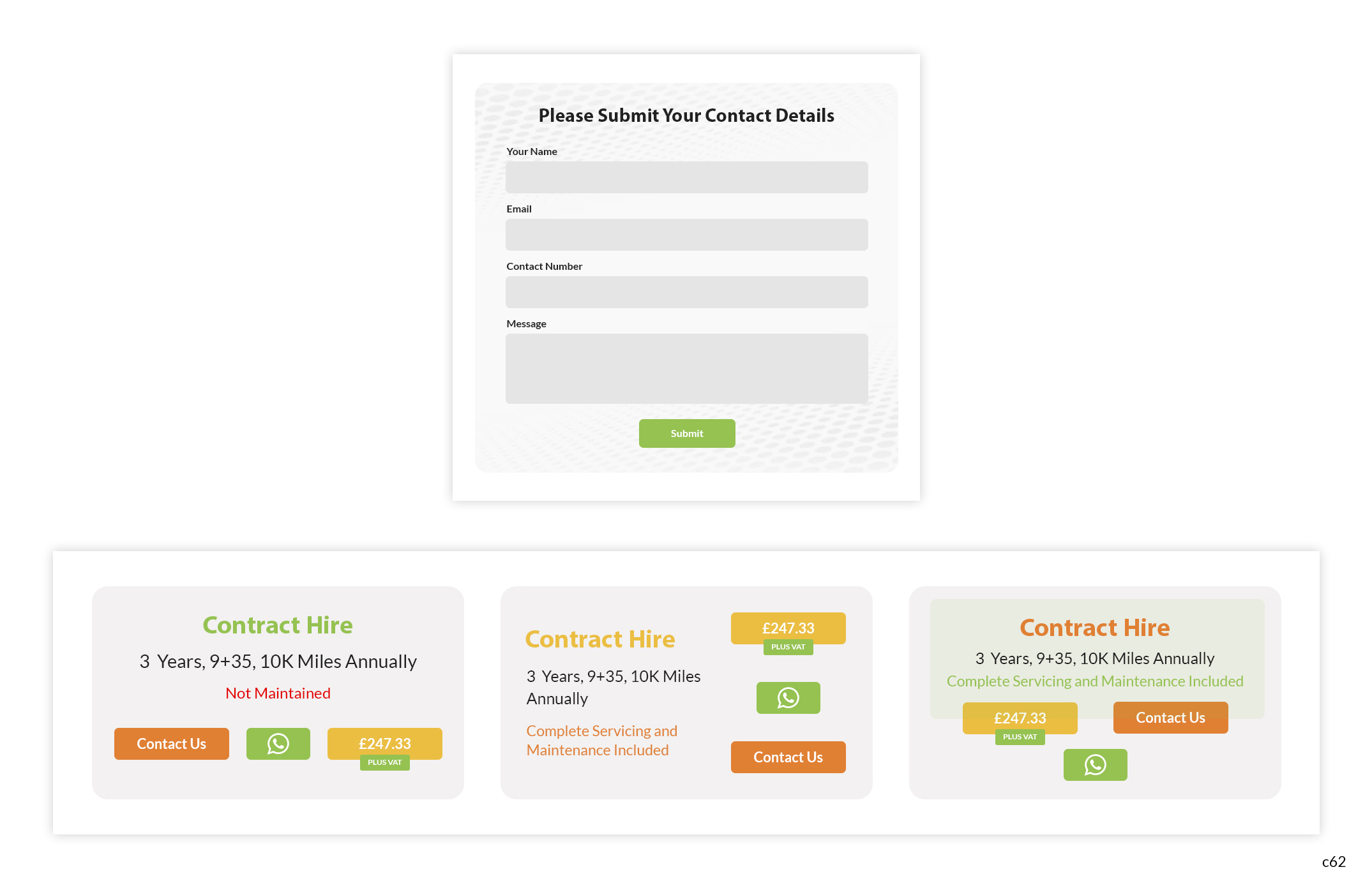 Web Design by pb for all vehicle contracts | Design #34699142