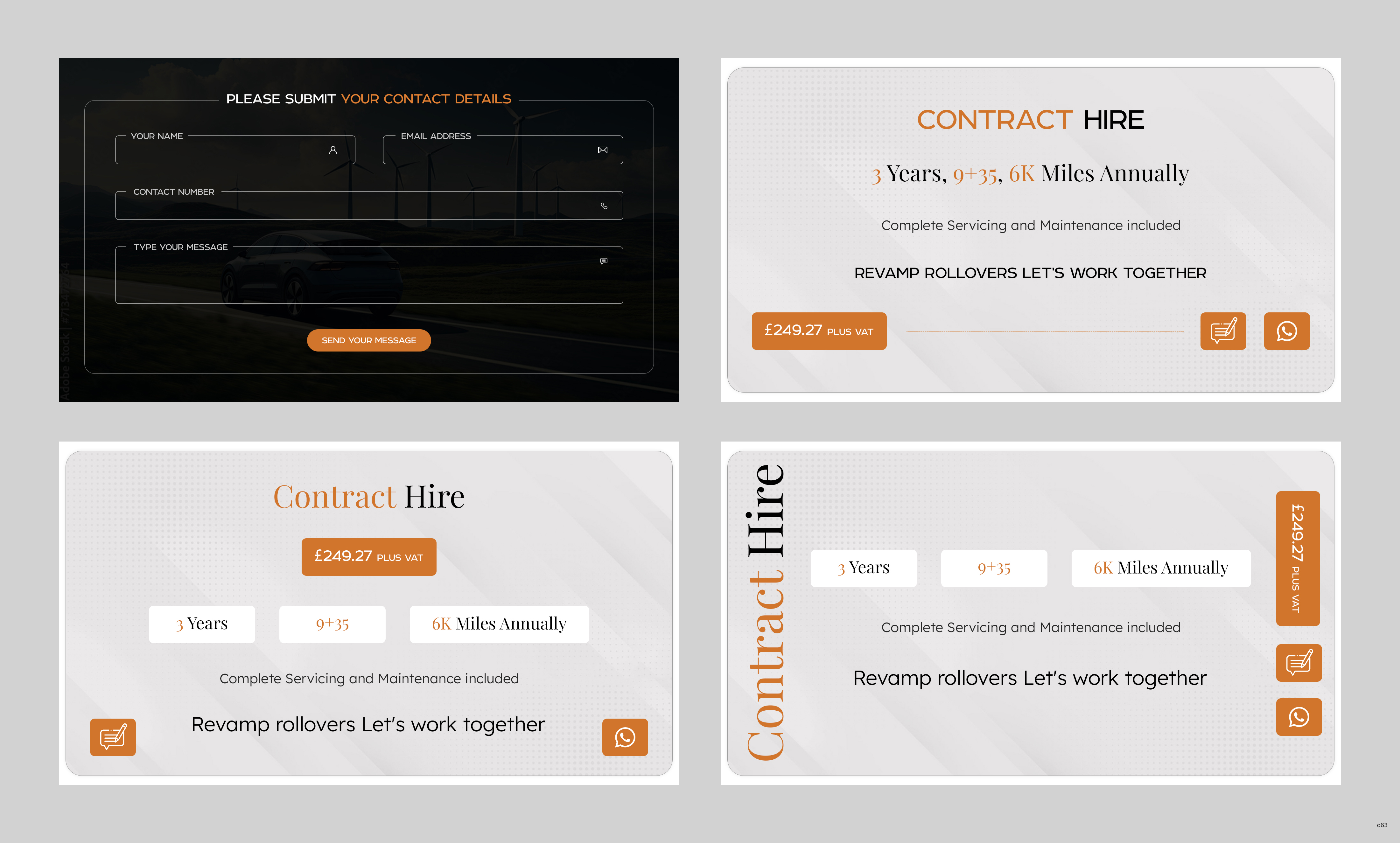 Web Design by pb for all vehicle contracts | Design #34699146