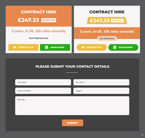 Web Design by pb for all vehicle contracts | Design: #34699150