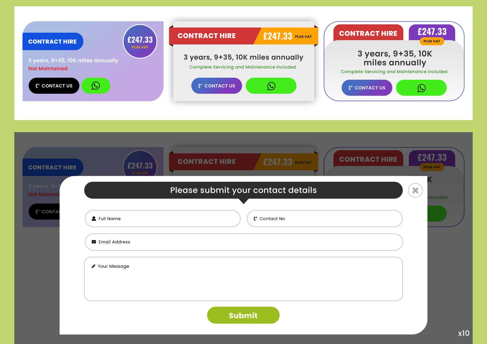 Web Design by pb for all vehicle contracts | Design #34699151
