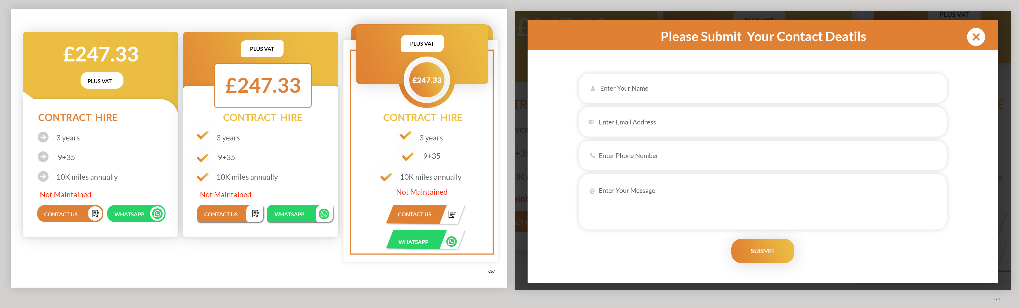 Web Design by pb for all vehicle contracts | Design #34699152