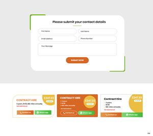 Web Design by pb for all vehicle contracts | Design: #34699153