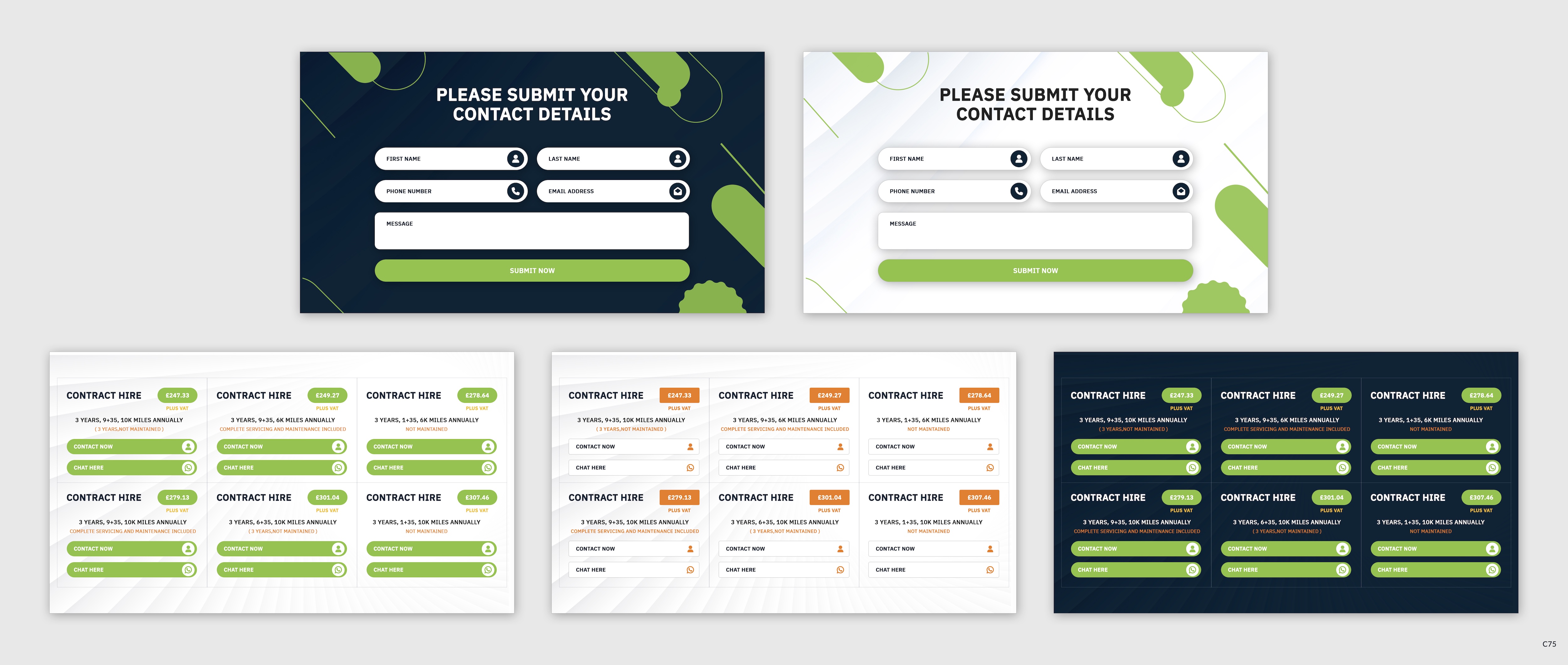 Web Design by pb for all vehicle contracts | Design #34699154